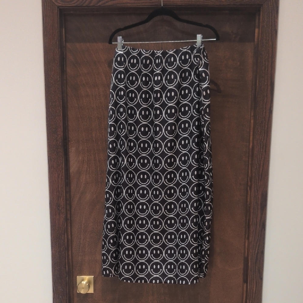 Black Smiley Face Skirt